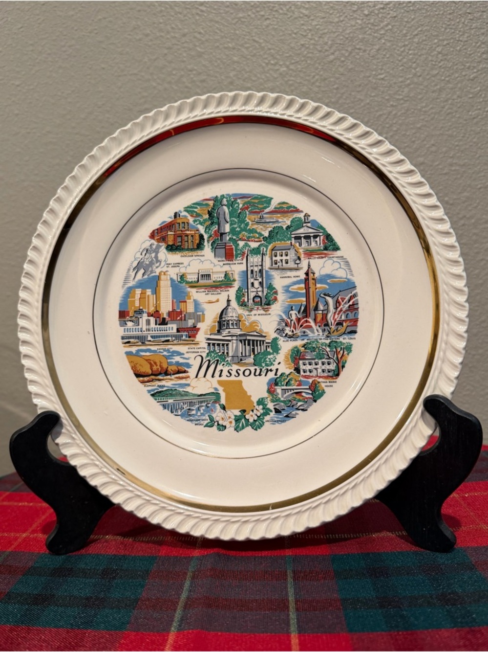 Missouri Souvenir Decorative Plate - Multi-Color